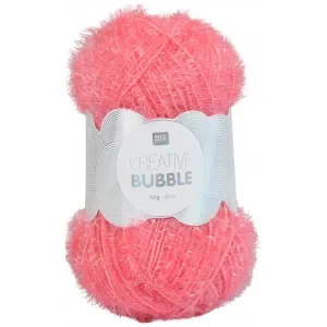 Sänkt pris Rico Creative Bubble Garn Unicolor 004 Mörkrosa