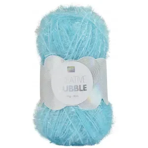 Rico Creative Bubble Garn Unicolor 007 Ljusblå Endast idag