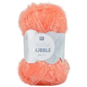 Rico Creative Bubble Garn Unicolor 005 Koral Erbjudande