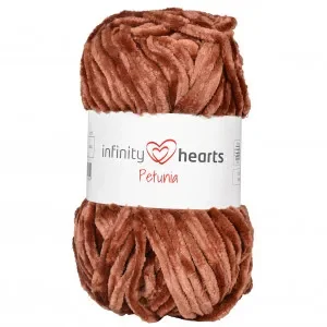 Begränsat antal Infinity Hearts Petunia Garn 20 Brun
