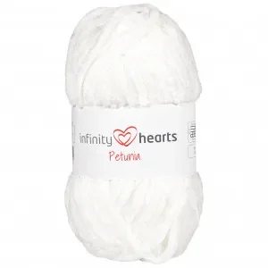 Begränsat antal Infinity Hearts Petunia Garn 01 Vit
