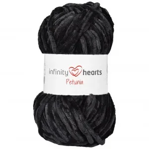 Rea Infinity Hearts Petunia Garn 22 Svart