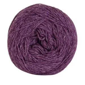 Hjertegarn Organic Trio Garn 5028 Mörk Lila Fri frakt