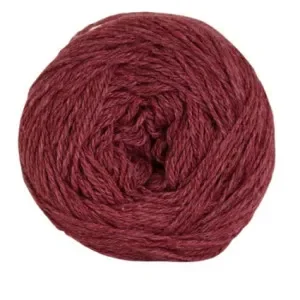Hjertegarn Organic Trio Garn 5016 Vinröd Snabb frakt