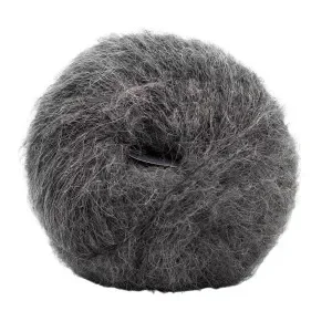 Kundfavorit Kremke Soul Wool Baby Silke Fluffig Unicolor 2101 Grå Melange