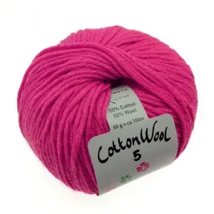 I lager Gepard Garn CottonWool 5 Unicolor 430 Dov Rosa