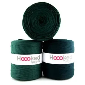 Hoooked Zpagetti Trikågarn Unicolor 25 Mörkgröna Nyanser 1 st. Premium