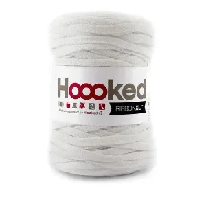 Hoooked Ribbon XL Trikågarn Unicolor 50 Vit Nyhet