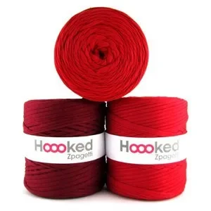Hoooked Zpagetti Trikågarn Unicolor 07 Röda Nyanser 1 st. Premium