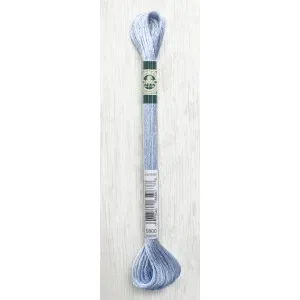 Sänkt pris DMC Mouliné Satin Floss Broderigarn 800 Isblå