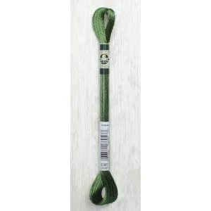 Sänkt pris DMC Mouliné Satin Floss Broderigarn 367 Skogsgrön