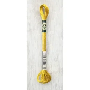 DMC Mouliné Satin Floss Broderigarn 3820 Gul Fri frakt