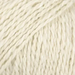 Drops Soft Tweed Garn Unicolor 01 Off White Sista chansen