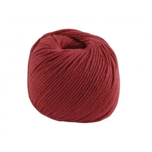 DMC Natura Medium Garn Unicolor 05 Vinrött Endast idag