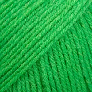Drops Fabel Garn Unicolor 118 Papegoja Grön Snabb leverans