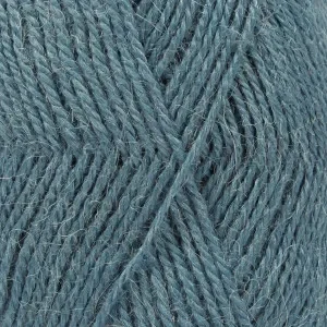 Premium Drops Alpaca Garn Unicolor 6309 Turkos/Grå