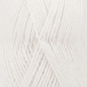 Köp online Drops Alpaca Garn Unicolor 101 Vit