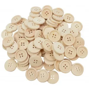 Infinity Hearts Knappar Trä 23mm – 100 st Trygg betalning