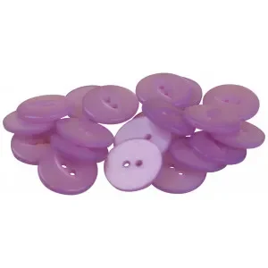 Outlet Infinity Hearts Knapp Akryl Lila 19mm – 20 st