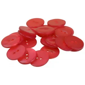 Erbjudandepris Infinity Hearts Knapp Akryl Cerise 19mm – 20 st.