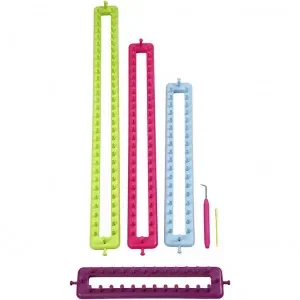 Infinity Hearts Påtringsset / Stickring-set Avlånga – 4 storlekar inkl. nål och krok Nyhet