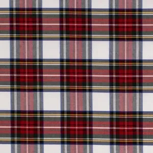 Erbjudandepris Gabardin / Skotskrutigt 150cm 051 Vit – 50cm