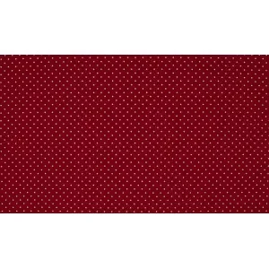 Minimals Bomullspoplin Tyg Print 418 Small Dot Bordeaux 145cm – 50cm Expressleverans