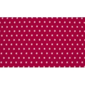Minimals Bomullspoplin Tyg Print 117 Star Fuchsia 145cm – 50cm Bästa pris