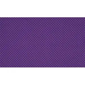Rabatt Minimals Bomullspoplin Tyg Print 443 Small Dot Purple 145cm – 50cm
