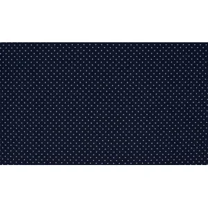 Rabatt Minimals Bomullspoplin Tyg Print 408 Small Dot Navy 145cm – 50cm