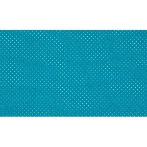 Minimals Bomullspoplin Tyg Print 404 Small Dot Aqua 145cm – 50cm Nedsatt pris