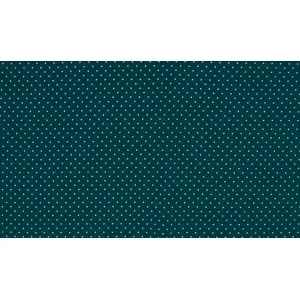 Minimals Bomullspoplin Tyg Print 406 Small Dot Petrol 145cm – 50cm Bästa pris