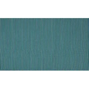 Minimals Bomullspoplin Tyg Print 306 Stripe Petrol 145cm – 50cm Fynd