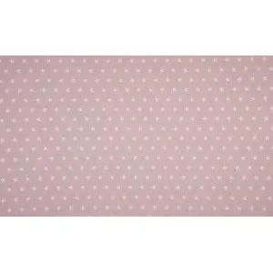 Minimals Bomullspoplin Tyg Print 111 Star Dusty Rosa 145cm – 50cm Snabb frakt