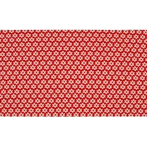Bästa pris Minimals Bomullspoplin Tyg Print 15 Flower Red 145cm – 50cm