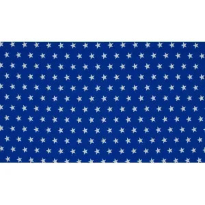 Minimals Bomullspoplin Tyg Print 107 Star Royal 145cm – 50cm Beställ idag