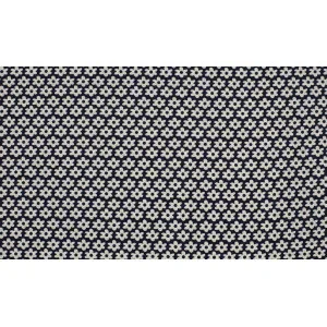 Minimals Bomullspoplin Tyg Print 8 Flower Navy 145cm – 50cm Utförsäljning