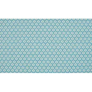 Handla nu Minimals Bomullspoplin Tyg Print 2 Flower Blue 145cm – 50cm