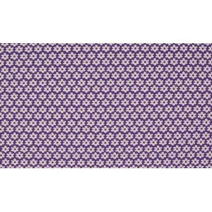 Minimals Bomullspoplin Tyg Print 43 Flower Purple 145cm – 50cm Begränsat antal