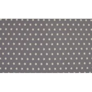 Kampanj Minimals Bomullspoplin Tyg Print 165 Star Grey 145cm – 50cm