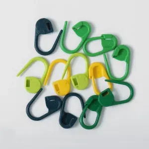 I lager Knitpro Maskmarkörer Plast med lås Assorterade färger