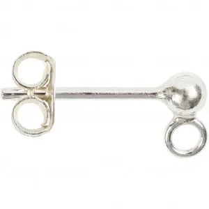 Ãronstift, L: 13 mm, 10 st., sterlingsilver Kampanjpris
