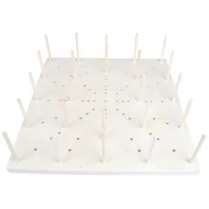 fromWOOD Blocking Board i Trä 89 hål 35x35x1,5cm Säker betalning