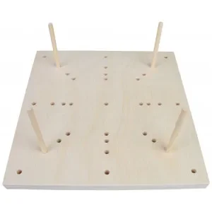 fromWOOD Blocking Board i Trä 16 hål 24x24x1,5cm Nyhet