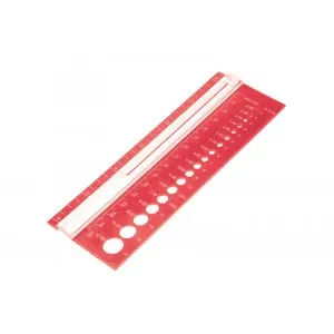 Sänkt pris KnitPro Stickmätare Röd 2-12mm (0-17 US)