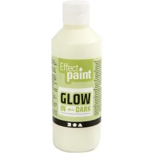 Populärt val Luminescerande färg, fluorescerande gul, 250ml/ 1 flaska.
