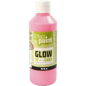 Populärt val Luminescerande färg, fluorescerande rosa, 250ml/ 1 flaska.