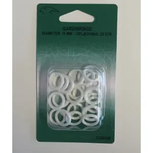 Gardinringar Plast Vit 11 mm – 25 st. I lager