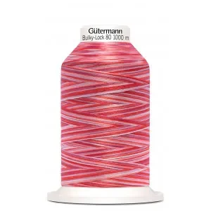 Kampanj Gütermann Bulky-Lock 80 Multi Röd Sytråd Polyester 9974 – 1000m