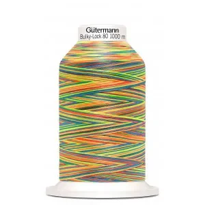 Kundfavorit Gütermann Bulky-Lock 80 Multi Neon Sytråd Polyester 9822 – 1000m